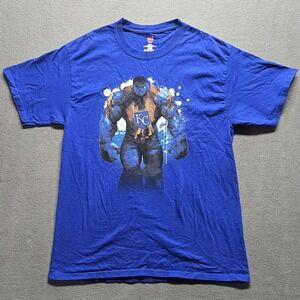 Kansas City Royals‎ Hulk Graphic T Shirt Blue Hanes Size Medium